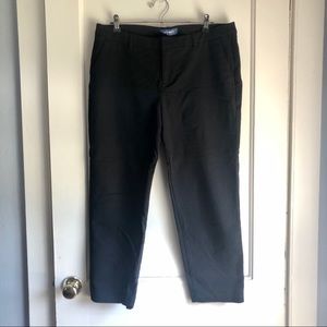 Old Navy Black Harper Mid-Rise Chino Ankle Pants